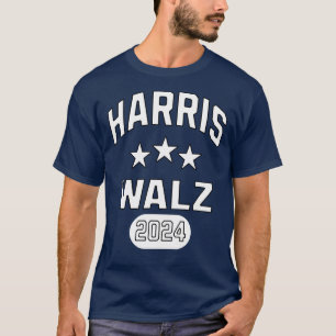 Harris Walz Patriotic College Style Preppy T-Shirt