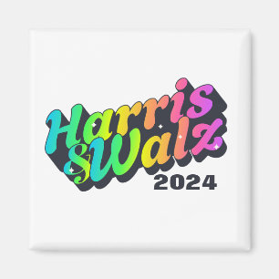 Harris & Walz Rainbow Magnet