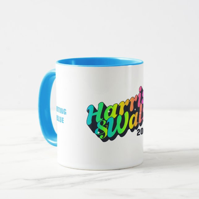 Harris & Walz Rainbow Mug (Front Left)