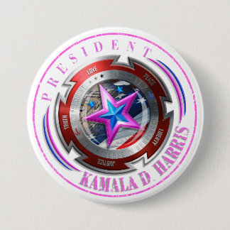 Harris-Walz Stamp Shield Button