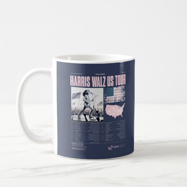 Harris Walz US Tour Kamala Wins Inauguration Coffee Mug (Left)