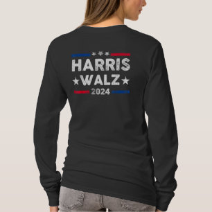 Harris Walz Waltz 2024 Retro Vintage T-Shirt