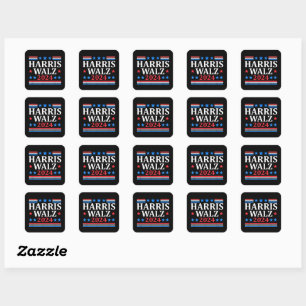 Harris Walz Waltz 2024 Square Sticker