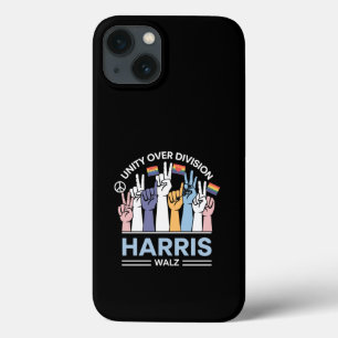 Harris Walz Waltz 2024 Unity Over Division iPhone 13 Case
