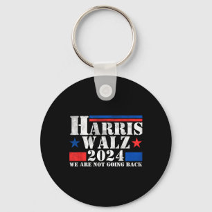 Harris Walz Waltz 2024 We Are Not Going Back Tank Key Ring