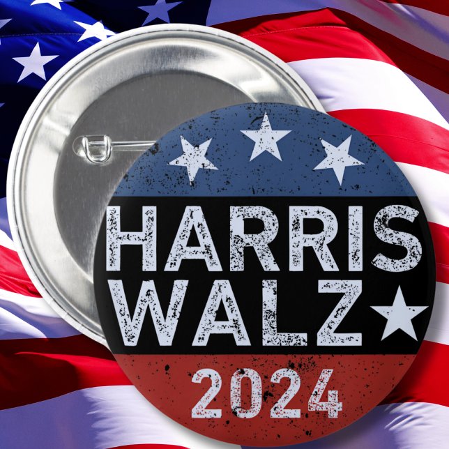 Harris Walz Waltz  6 Cm Round Badge (Creator Uploaded)