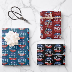Harris Walz Waltz Harris Walz Wrapping Paper Sheet