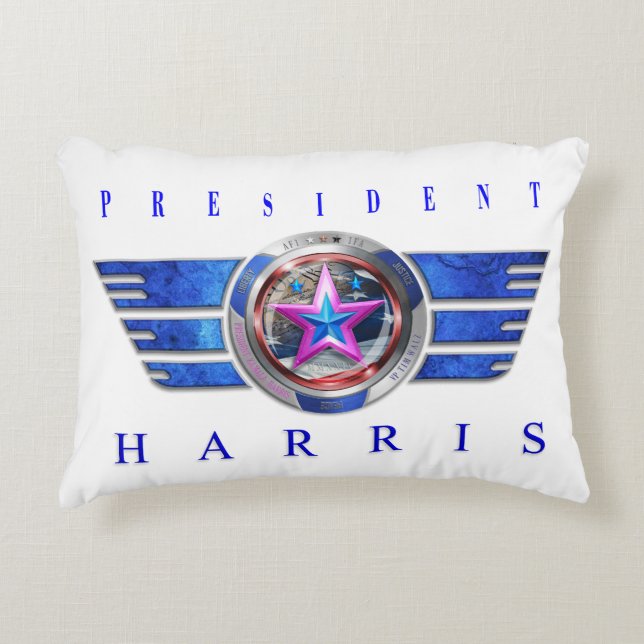 Harris-Walz Wing Medallion  Decorative Cushion (Front)