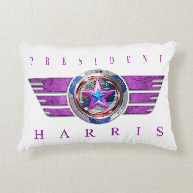 Harris-Walz Wing Medallion  Decorative Cushion (Front)