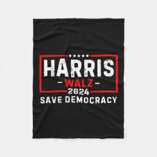 Harris WAlzheimer 2024 Harris Waltz Democratic Vp Fleece Blanket