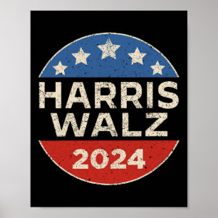 Harris WAlzheimer 2024 President Kamala Harris Tim Poster