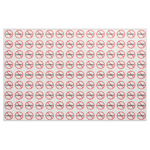 Harris Warning Don't Go There! Fabric