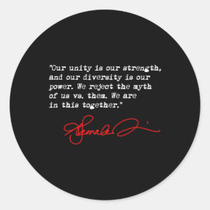 Harris - We Are In This Together Classic Round Sticker