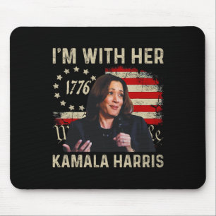 Harris We The People I’m With Her Usa Flag Mouse Mat