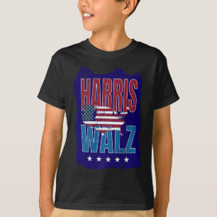 Harris Wheimer 2024 Distressed Us Flag Election Pr T-Shirt
