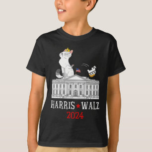 Harris Wheimer 2024 President Election Funny Cat L T-Shirt
