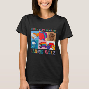 Harris Wheimer 2024 Unity Over Division Kamala Har T-Shirt