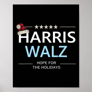 Harris Wheimer Christmas Hope For The Holidays Dem Poster