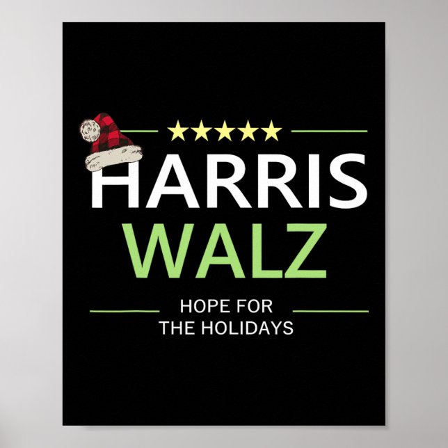 Harris Wheimer Christmas Hope For The Holidays Dem Poster (Front)