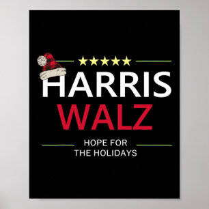 Harris Wheimer Christmas Hope For The Holidays Dem Poster