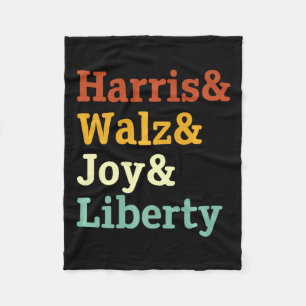 Harris Wheimer Joy Liberty - Harris Waltz 2024 Ret Fleece Blanket