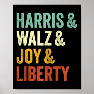 Harris Wheimer Joy Liberty - Harris Waltz 2024 Ret Poster