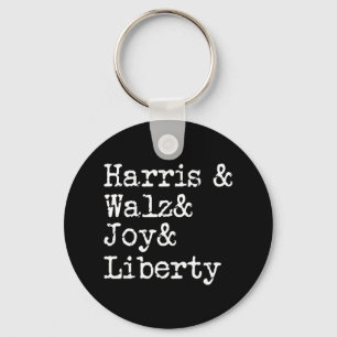 Harris Wheimer Joy Liberty Vote Kamala Harris Pres Key Ring
