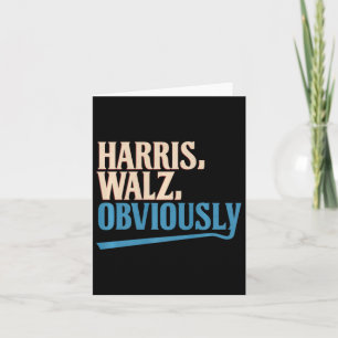 Harris Wheimer Obviously Election 2024 Premium Card