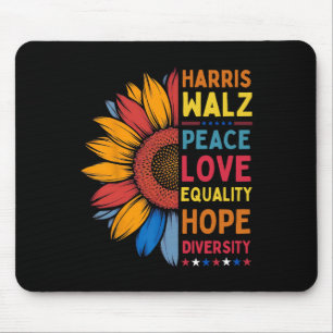 Harris Wheimer Peace Love Equality Hope Diversity Mouse Mat