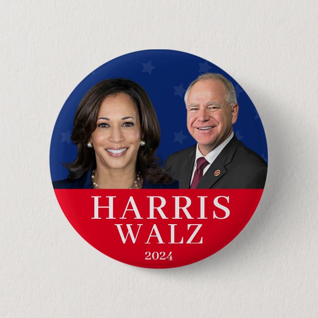 Harris Wlaz 2024 6 Cm Round Badge (Front)