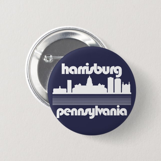 Harrisburg,Pennsylvania 6 Cm Round Badge (Front & Back)
