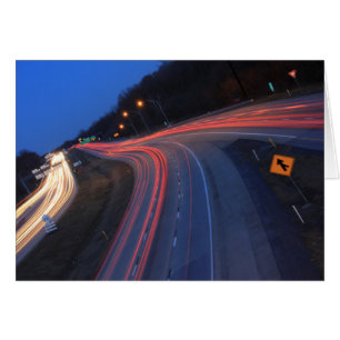 Harrisburg Pennsylvania I-81 Light Trails at Dusk
