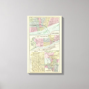 Harrisburg, Williamsport, Erie, Scranton Canvas Print