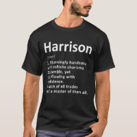 Harrison Definition Personalised Name Funny Birthd