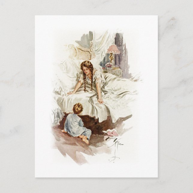 Harrison Fisher Hearts Desire Really My Mother Postcard (Front)