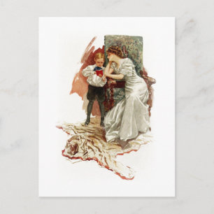 Harrison Fisher Hearts Desire This is My Age Book Postcard