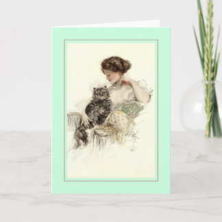 Harrison Fisher illustration Card