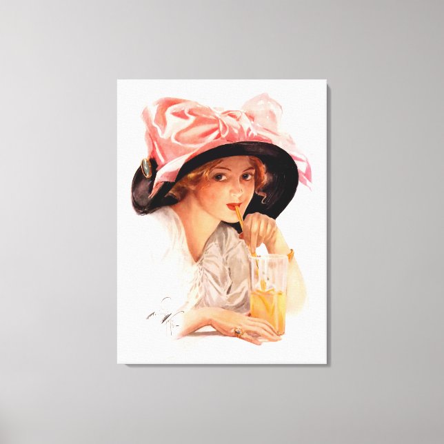 Harrison Fisher: Refreshment Canvas Print (Front)