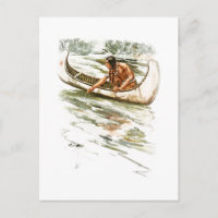 Harrison Fisher Song of Hiawatha Red Indian Canoe