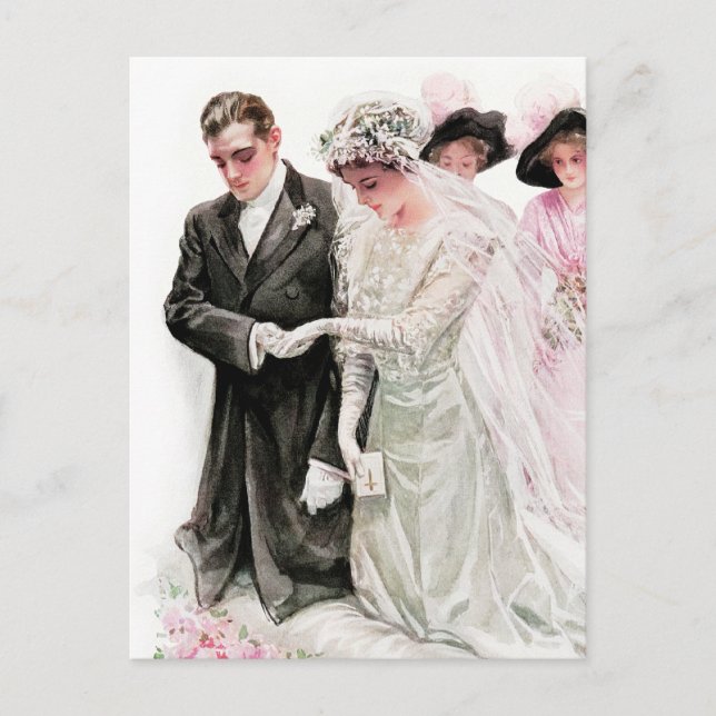 Harrison Fisher: The Wedding Postcard (Front)