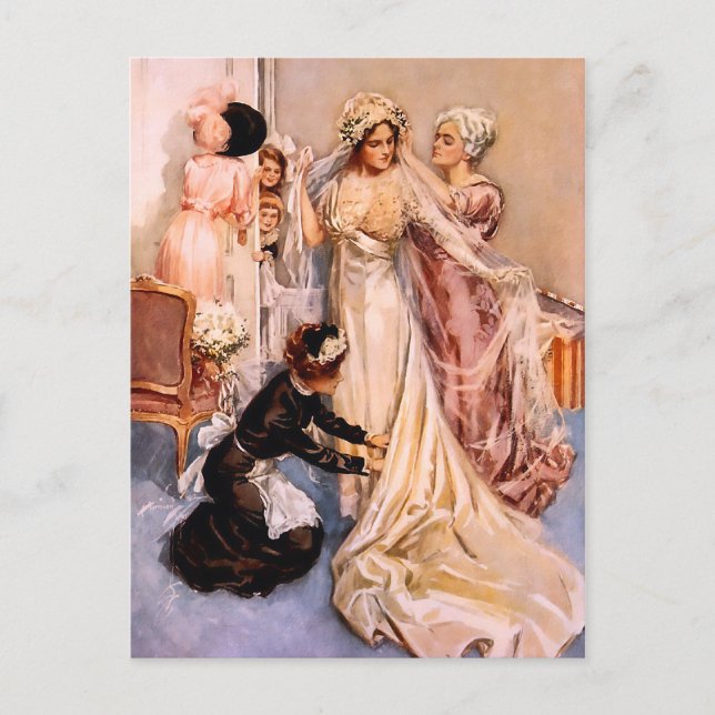 Harrison Fisher: Wedding Postcard (Front)