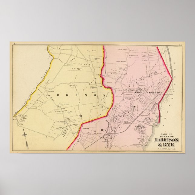 Harrison, Rye, New York 3 Poster (Front)