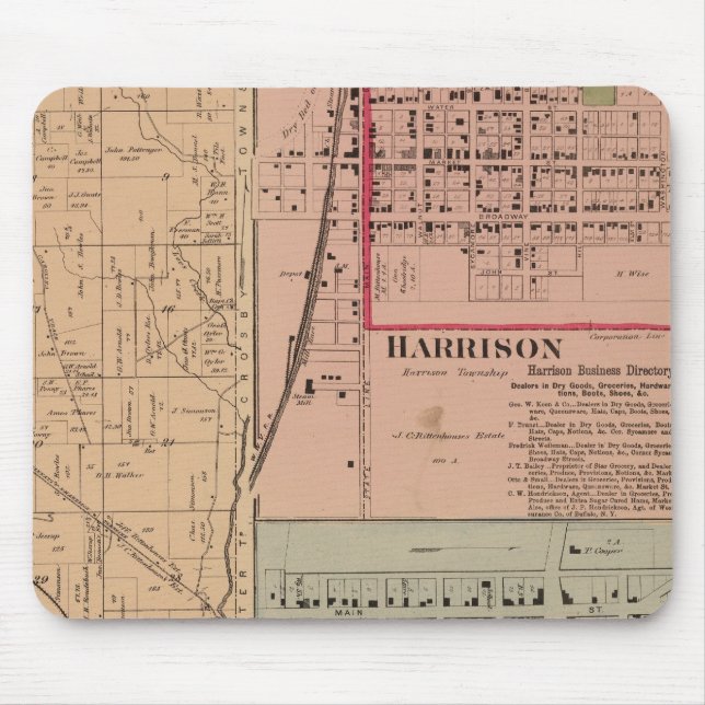 Harrison Township, Ohio Mouse Mat (Front)