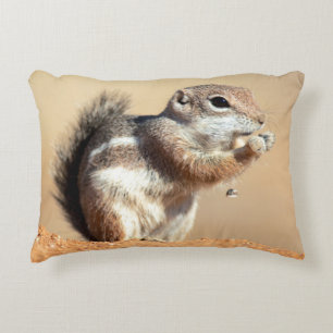 Harris's antelope squirrel (Ammospermophilus) Decorative Cushion