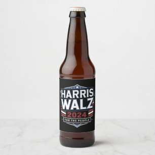 HarrisWaltz 2024 Shirt KamalaHarris TimWaltz 2024 Beer Bottle Label