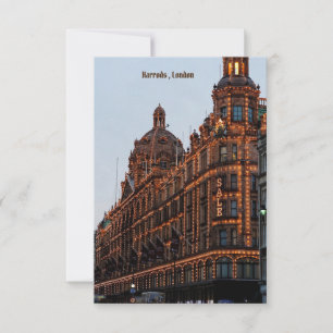 Harrods ,London  Card