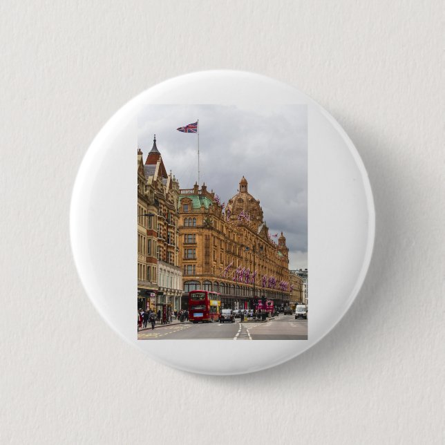 Harrods of Knightsbridge 6 Cm Round Badge (Front)