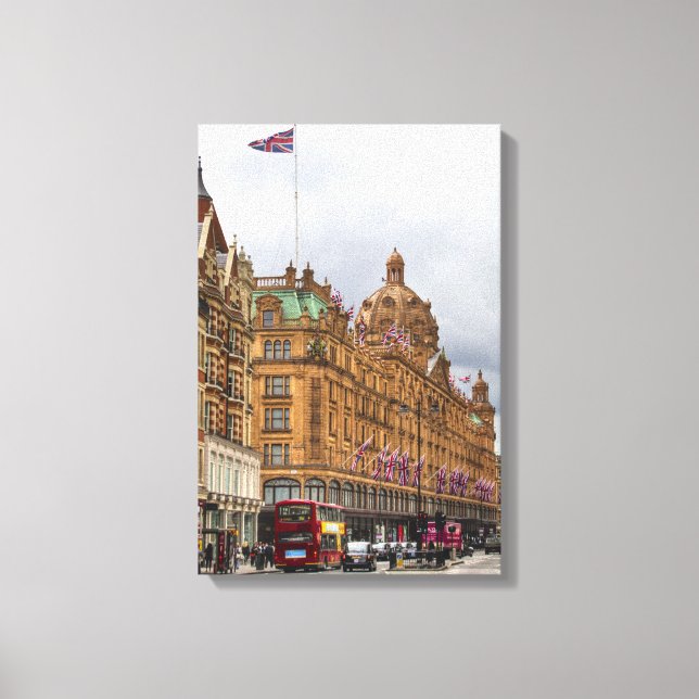 Harrods of Knightsbridge HDR Canvas Print (Front)