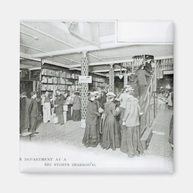 Harrods Provision Department, c.1901 Magnet (Front)