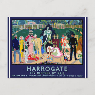 Harrogate Travel Poster Postcard